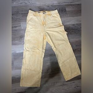 Pastel yellow jeans